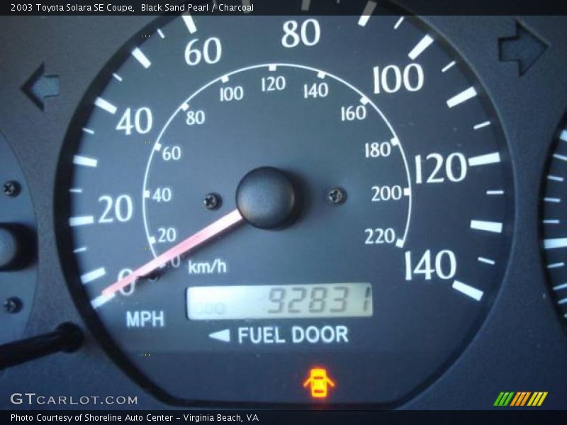 Black Sand Pearl / Charcoal 2003 Toyota Solara SE Coupe