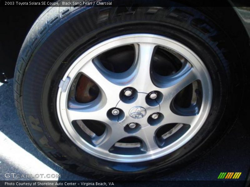 Black Sand Pearl / Charcoal 2003 Toyota Solara SE Coupe