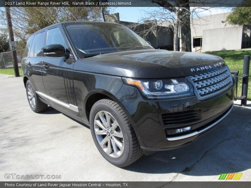 Narvik Black / Espresso/Almond 2017 Land Rover Range Rover HSE
