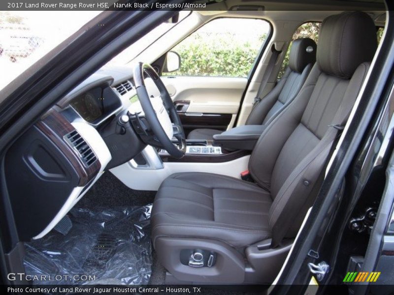 Front Seat of 2017 Range Rover HSE