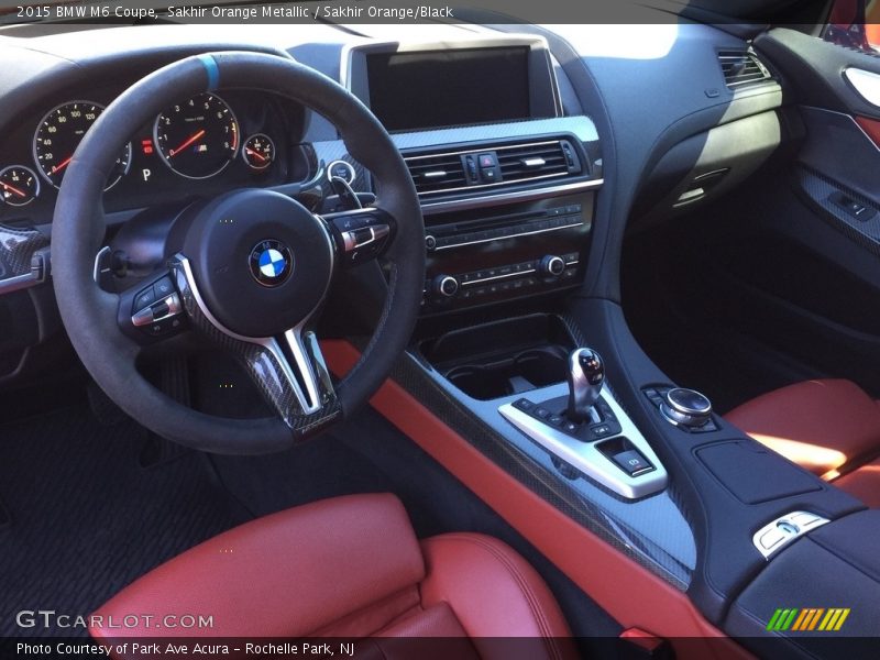 Sakhir Orange Metallic / Sakhir Orange/Black 2015 BMW M6 Coupe