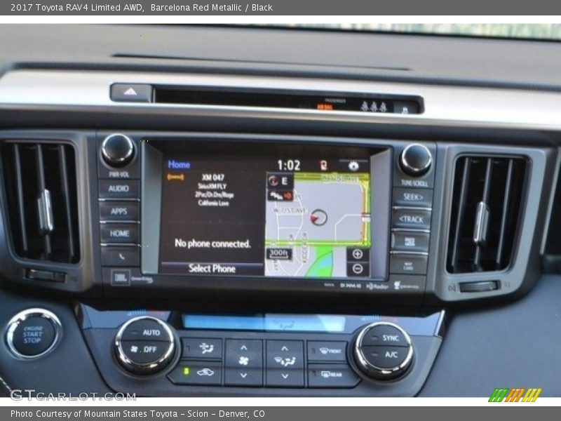 Controls of 2017 RAV4 Limited AWD