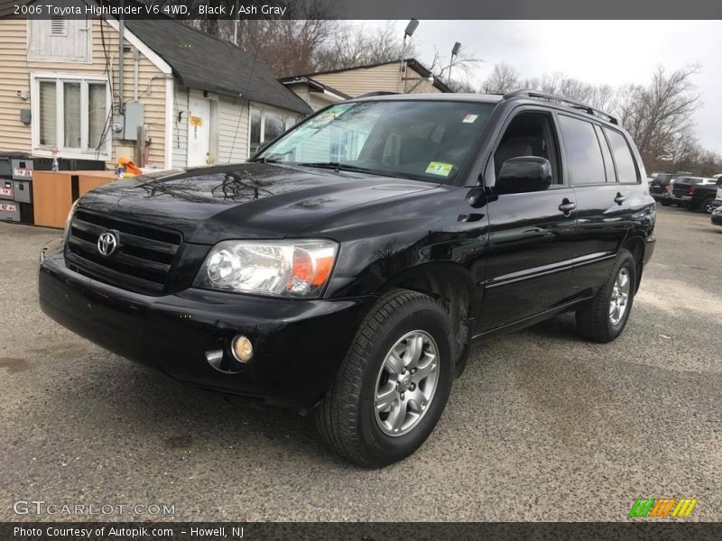 Black / Ash Gray 2006 Toyota Highlander V6 4WD