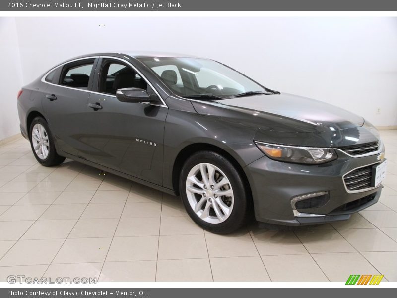 Nightfall Gray Metallic / Jet Black 2016 Chevrolet Malibu LT