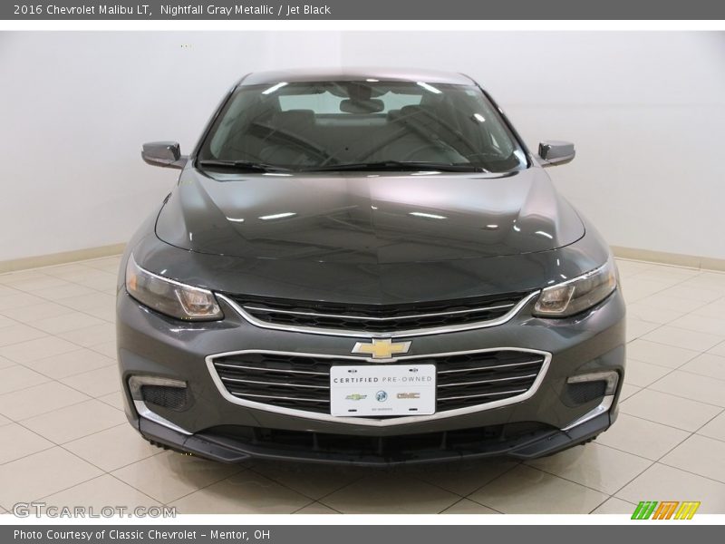 Nightfall Gray Metallic / Jet Black 2016 Chevrolet Malibu LT