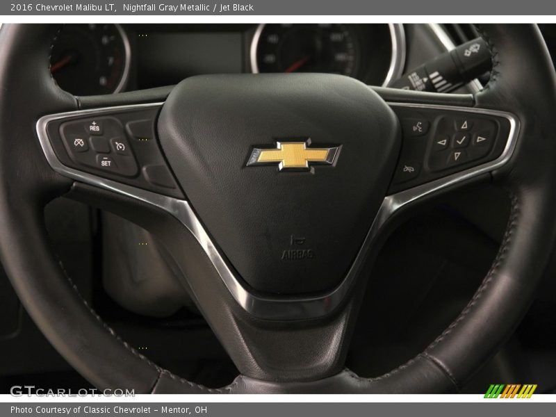 Nightfall Gray Metallic / Jet Black 2016 Chevrolet Malibu LT