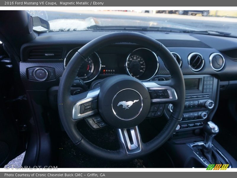 Magnetic Metallic / Ebony 2016 Ford Mustang V6 Coupe