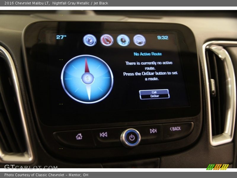 Nightfall Gray Metallic / Jet Black 2016 Chevrolet Malibu LT