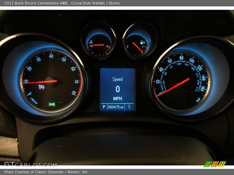 Cocoa Silver Metallic / Ebony 2013 Buick Encore Convenience AWD