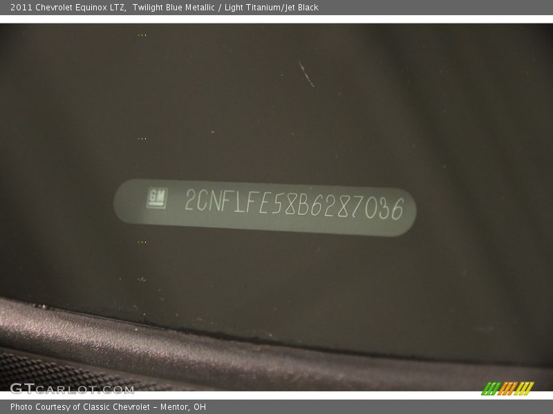 Twilight Blue Metallic / Light Titanium/Jet Black 2011 Chevrolet Equinox LTZ