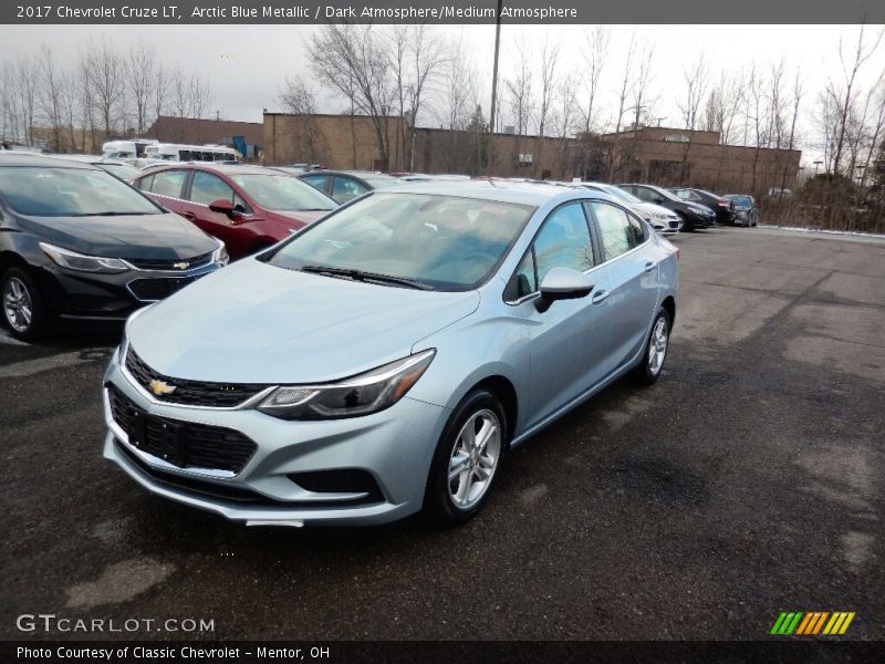 Arctic Blue Metallic / Dark Atmosphere/Medium Atmosphere 2017 Chevrolet Cruze LT