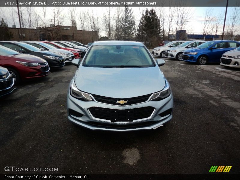 Arctic Blue Metallic / Dark Atmosphere/Medium Atmosphere 2017 Chevrolet Cruze LT