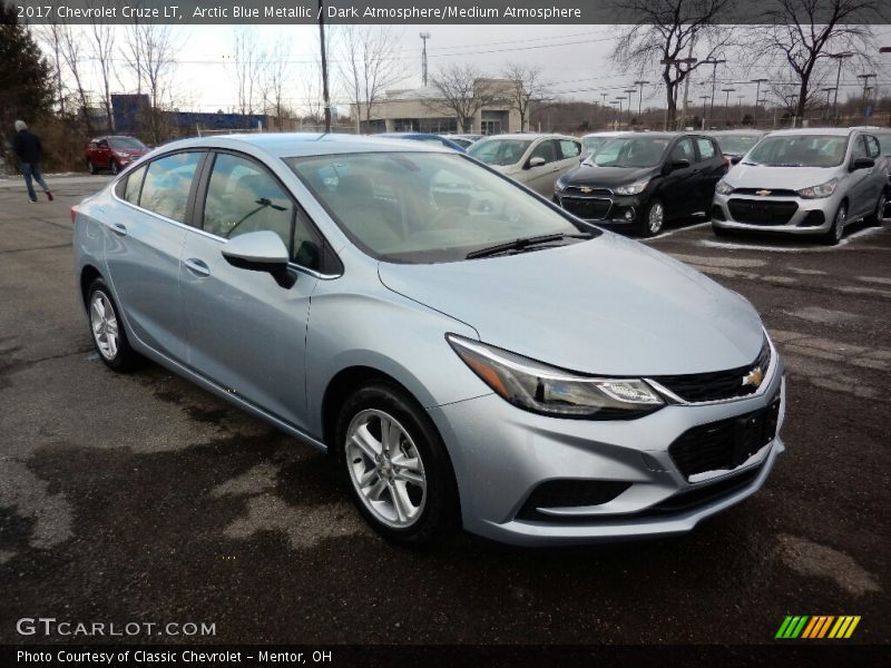 Arctic Blue Metallic / Dark Atmosphere/Medium Atmosphere 2017 Chevrolet Cruze LT