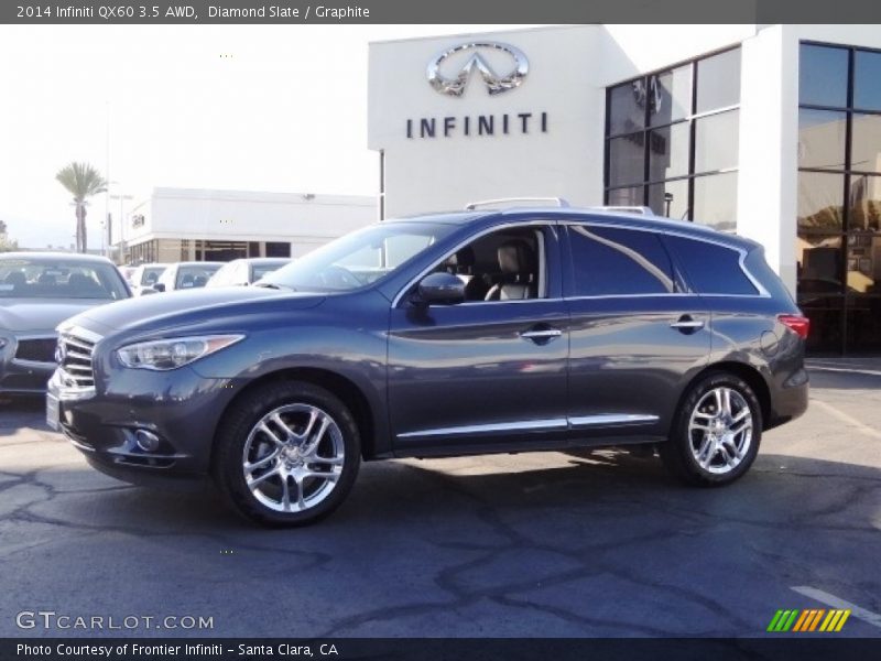 Diamond Slate / Graphite 2014 Infiniti QX60 3.5 AWD