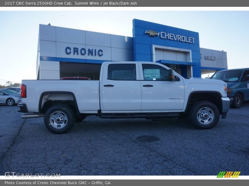 Summit White / Jet Black/Dark Ash 2017 GMC Sierra 2500HD Crew Cab