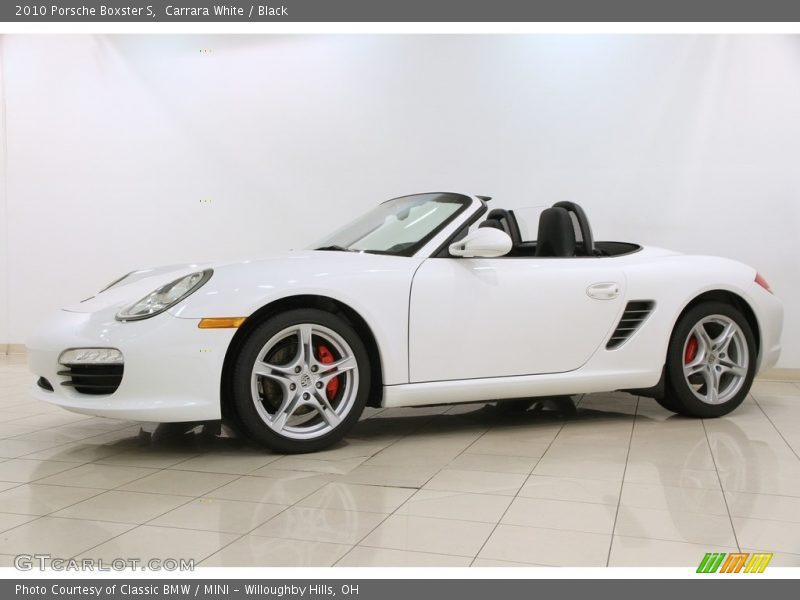 Carrara White / Black 2010 Porsche Boxster S