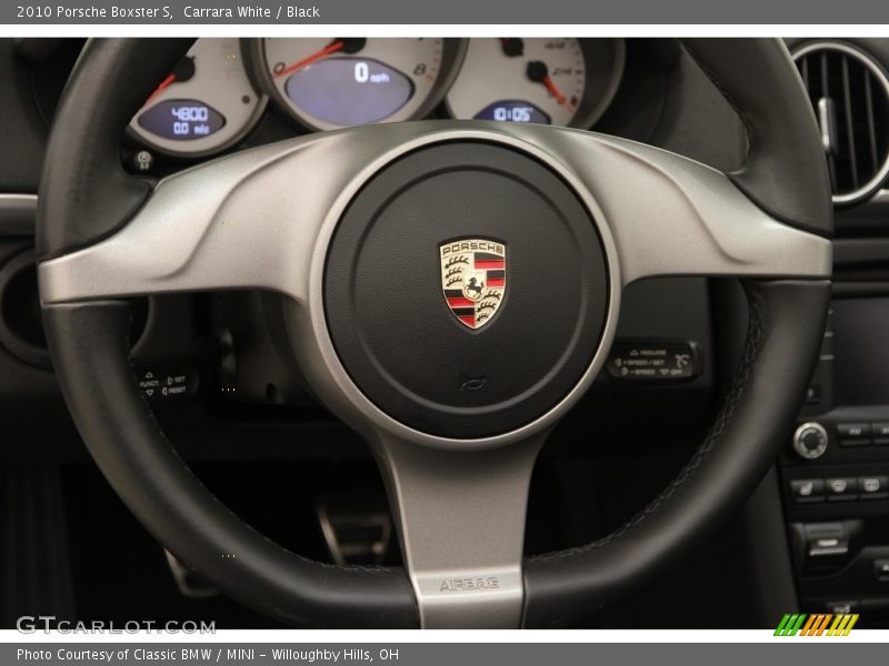 Carrara White / Black 2010 Porsche Boxster S