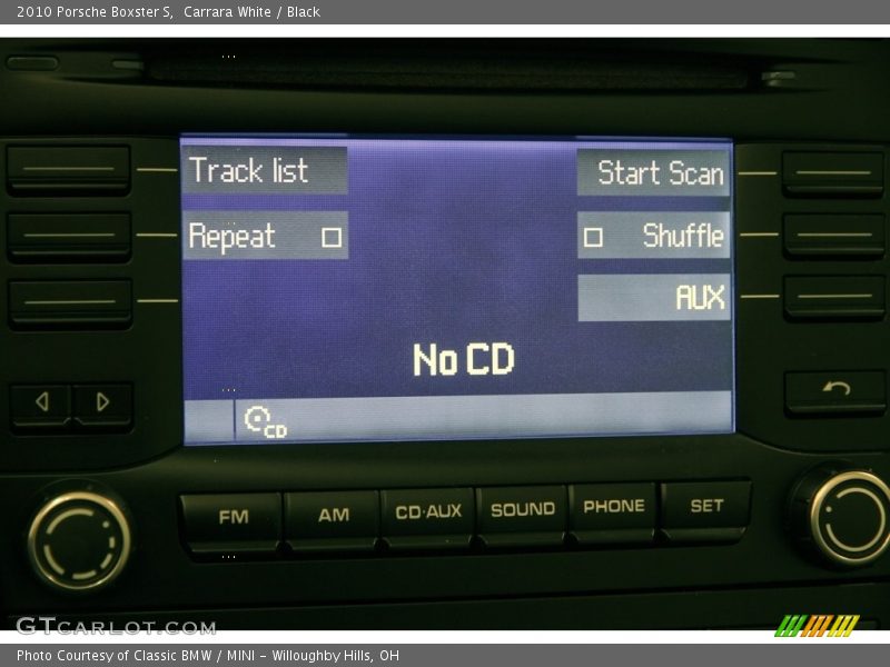 Carrara White / Black 2010 Porsche Boxster S
