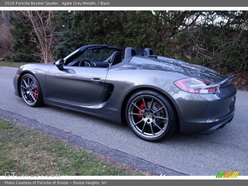 Agate Grey Metallic / Black 2016 Porsche Boxster Spyder