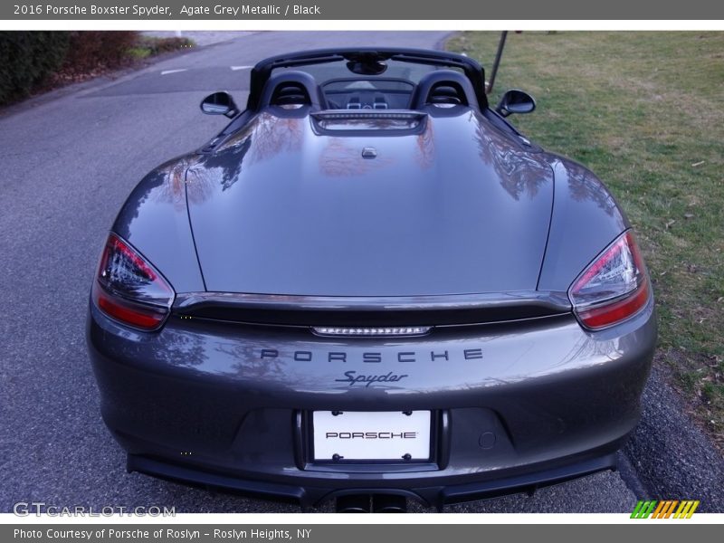 Agate Grey Metallic / Black 2016 Porsche Boxster Spyder