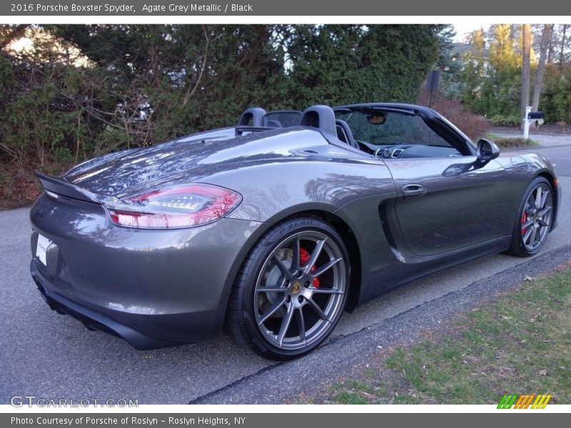 Agate Grey Metallic / Black 2016 Porsche Boxster Spyder