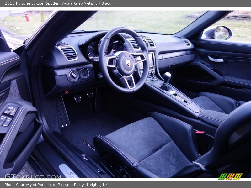 Agate Grey Metallic / Black 2016 Porsche Boxster Spyder