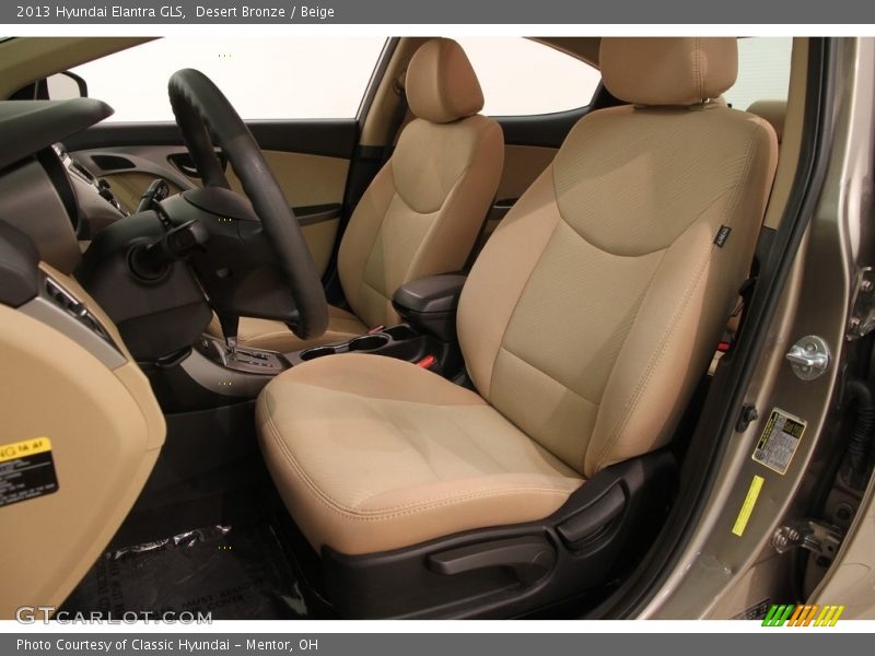 Desert Bronze / Beige 2013 Hyundai Elantra GLS