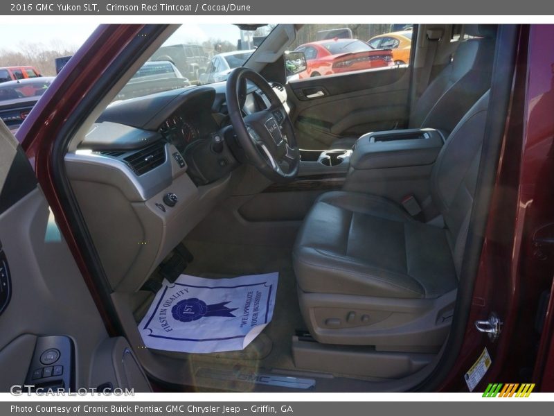 Crimson Red Tintcoat / Cocoa/Dune 2016 GMC Yukon SLT
