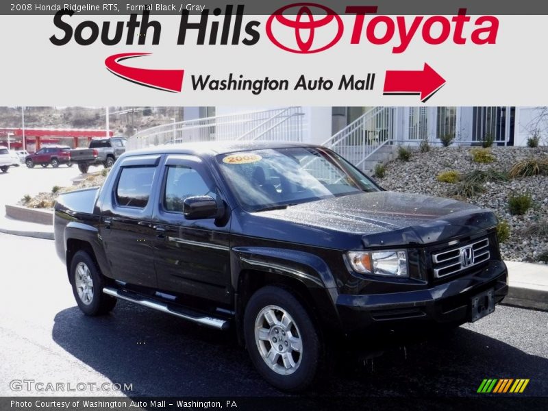 Formal Black / Gray 2008 Honda Ridgeline RTS