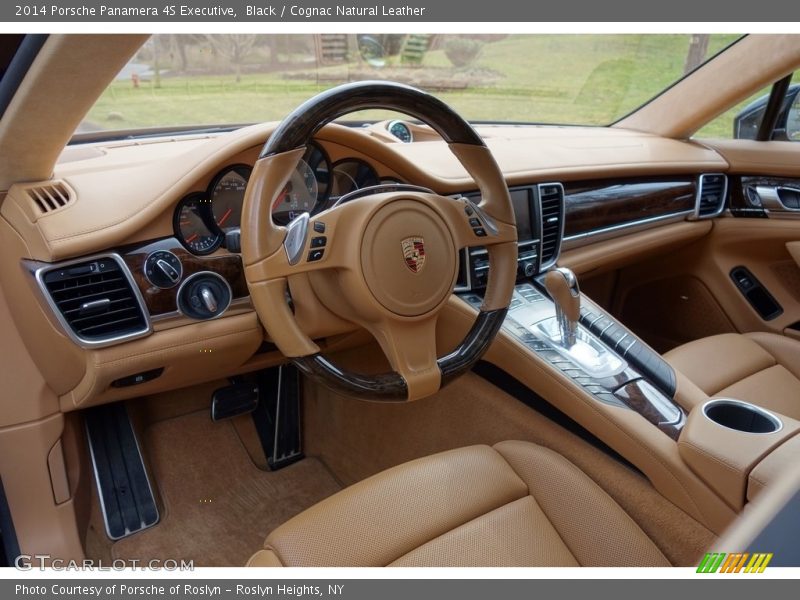 Black / Cognac Natural Leather 2014 Porsche Panamera 4S Executive