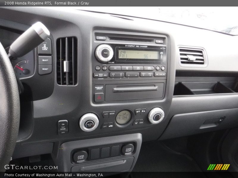 Formal Black / Gray 2008 Honda Ridgeline RTS