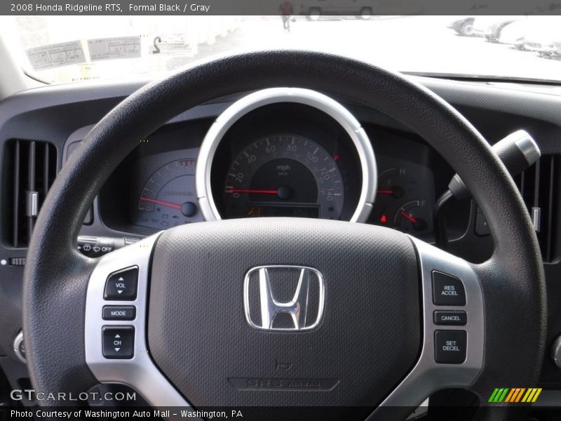 Formal Black / Gray 2008 Honda Ridgeline RTS
