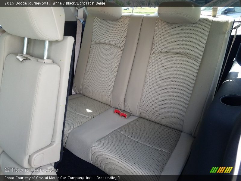 White / Black/Light Frost Beige 2016 Dodge Journey SXT