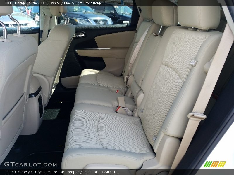 White / Black/Light Frost Beige 2016 Dodge Journey SXT