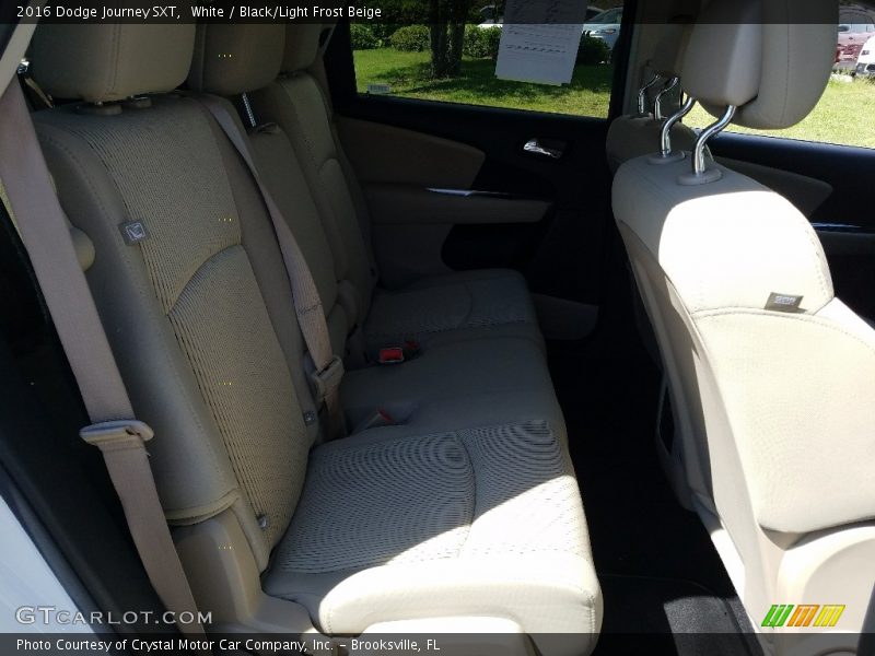 White / Black/Light Frost Beige 2016 Dodge Journey SXT