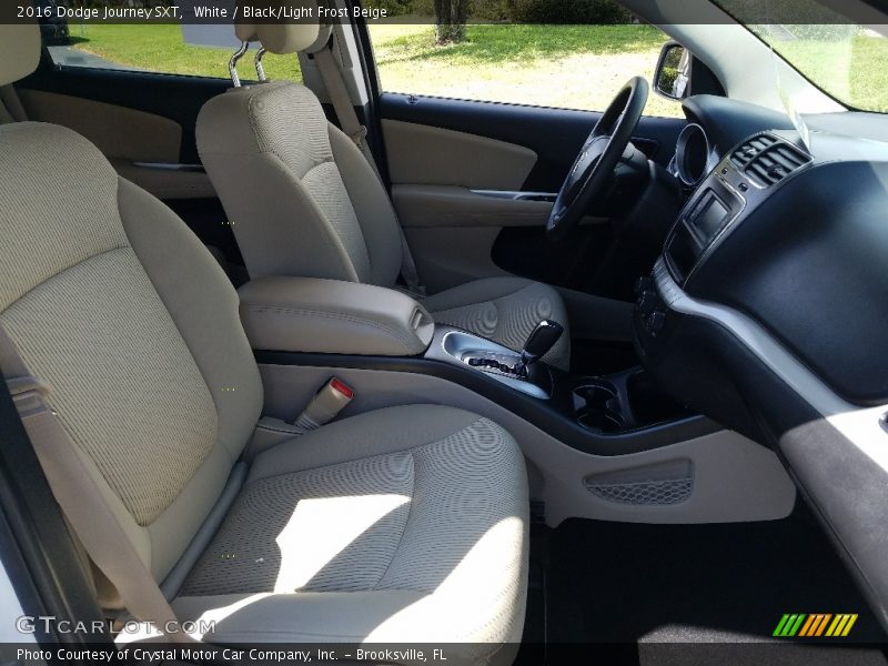 White / Black/Light Frost Beige 2016 Dodge Journey SXT