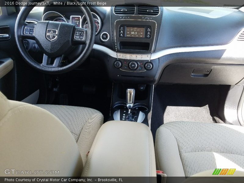 White / Black/Light Frost Beige 2016 Dodge Journey SXT