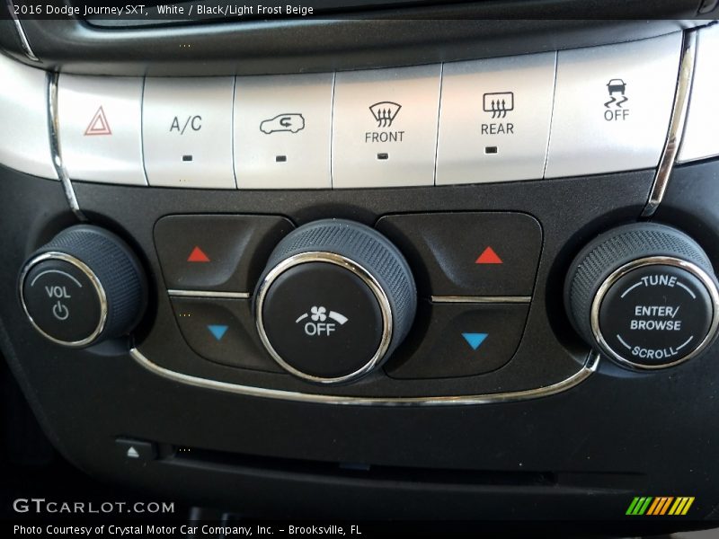White / Black/Light Frost Beige 2016 Dodge Journey SXT