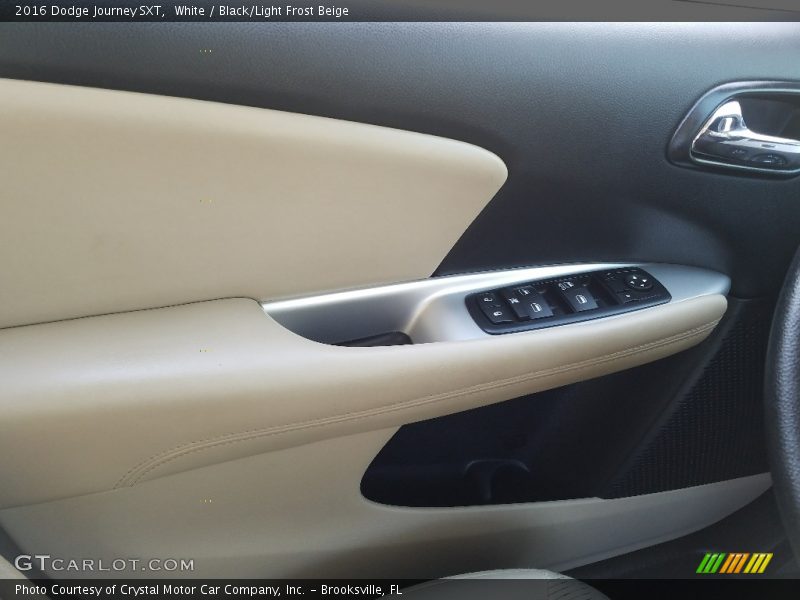 White / Black/Light Frost Beige 2016 Dodge Journey SXT