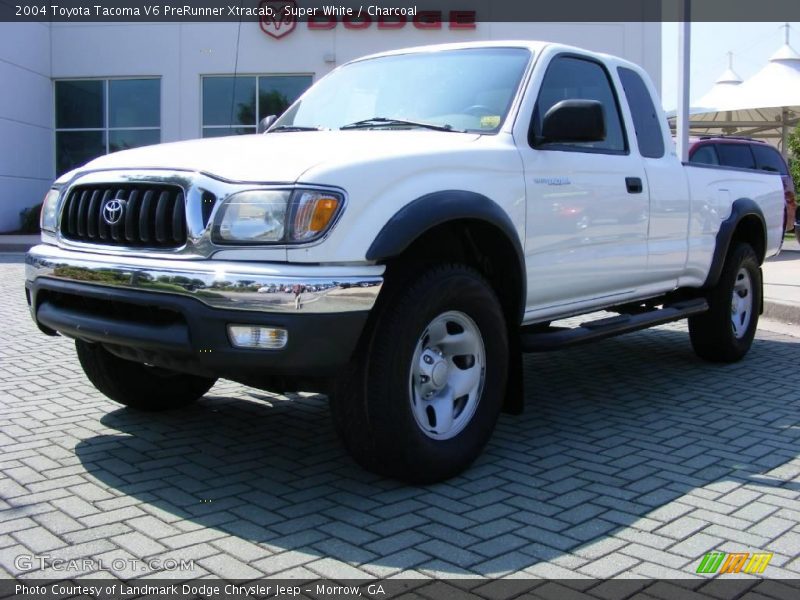 Super White / Charcoal 2004 Toyota Tacoma V6 PreRunner Xtracab