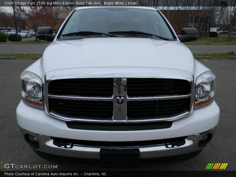 Bright White / Khaki 2006 Dodge Ram 2500 Big Horn Edition Quad Cab 4x4