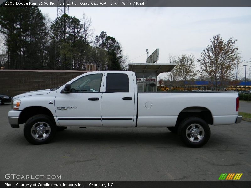 Bright White / Khaki 2006 Dodge Ram 2500 Big Horn Edition Quad Cab 4x4
