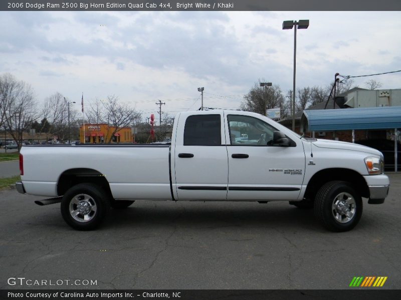 Bright White / Khaki 2006 Dodge Ram 2500 Big Horn Edition Quad Cab 4x4