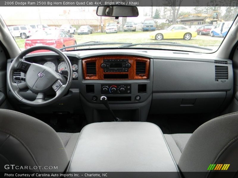 Bright White / Khaki 2006 Dodge Ram 2500 Big Horn Edition Quad Cab 4x4