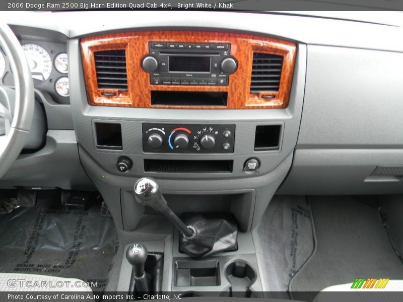 Bright White / Khaki 2006 Dodge Ram 2500 Big Horn Edition Quad Cab 4x4