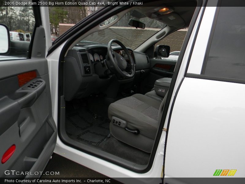 Bright White / Khaki 2006 Dodge Ram 2500 Big Horn Edition Quad Cab 4x4