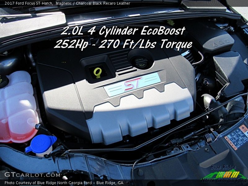 Magnetic / Charcoal Black Recaro Leather 2017 Ford Focus ST Hatch