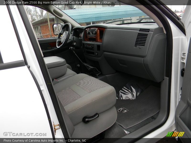 Bright White / Khaki 2006 Dodge Ram 2500 Big Horn Edition Quad Cab 4x4