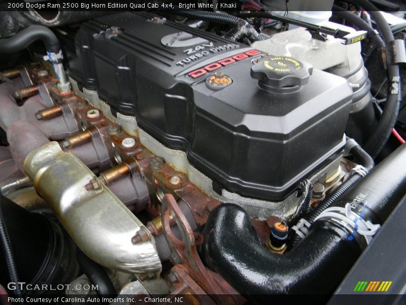 Bright White / Khaki 2006 Dodge Ram 2500 Big Horn Edition Quad Cab 4x4