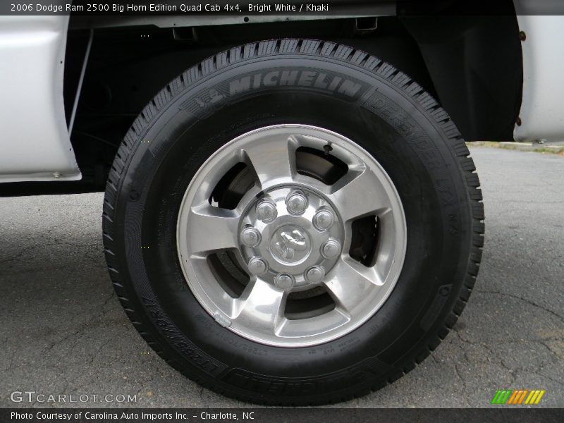 Bright White / Khaki 2006 Dodge Ram 2500 Big Horn Edition Quad Cab 4x4